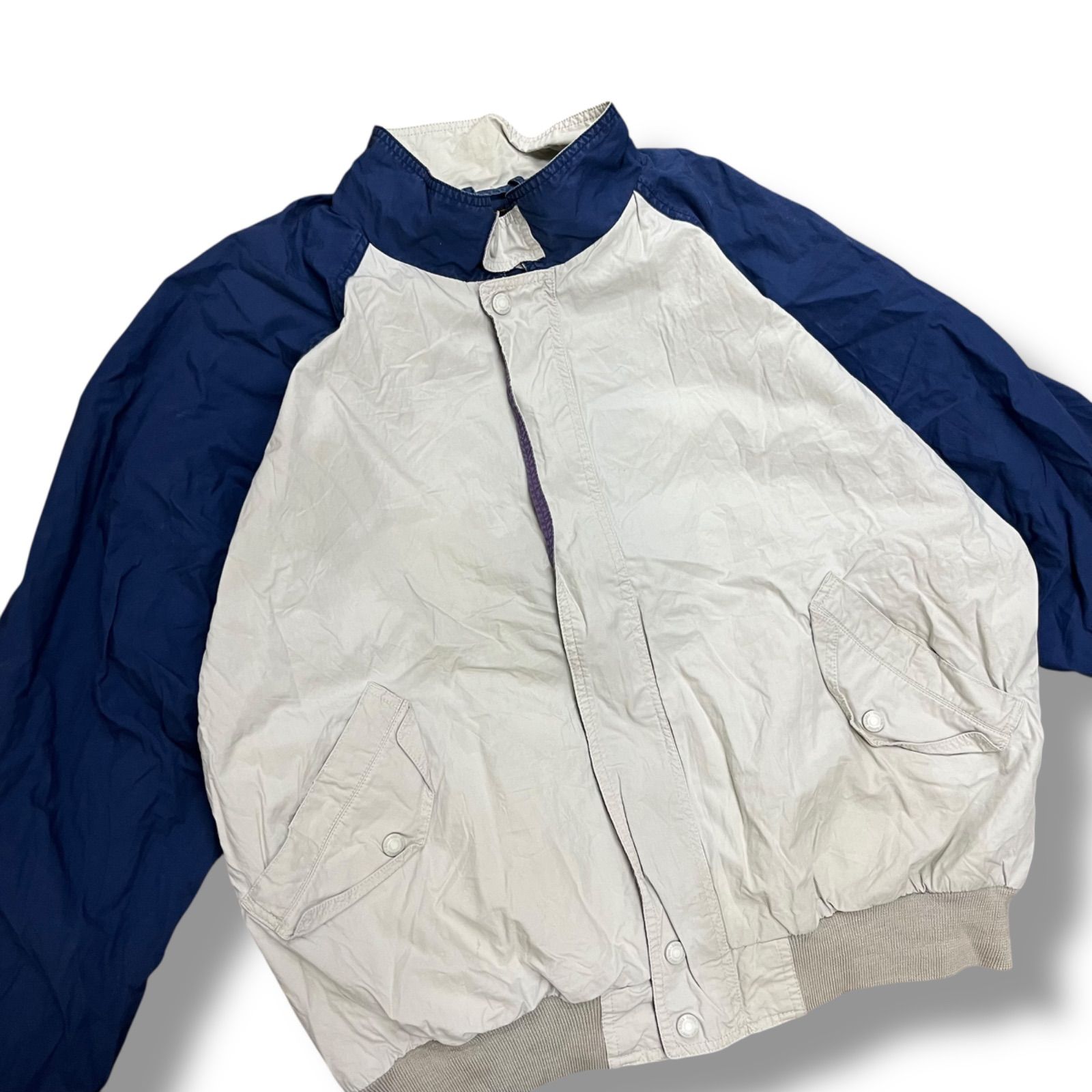 80s 黒タグ Eddie Bauer 切替ナイロンジャケット - メルカリ