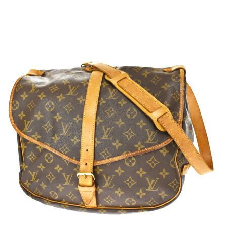 【中古】 ルイヴィトン LOUIS VUITTON ソミュール 35 ショルダーバッグ モノグラム レザー M42254 32JC738