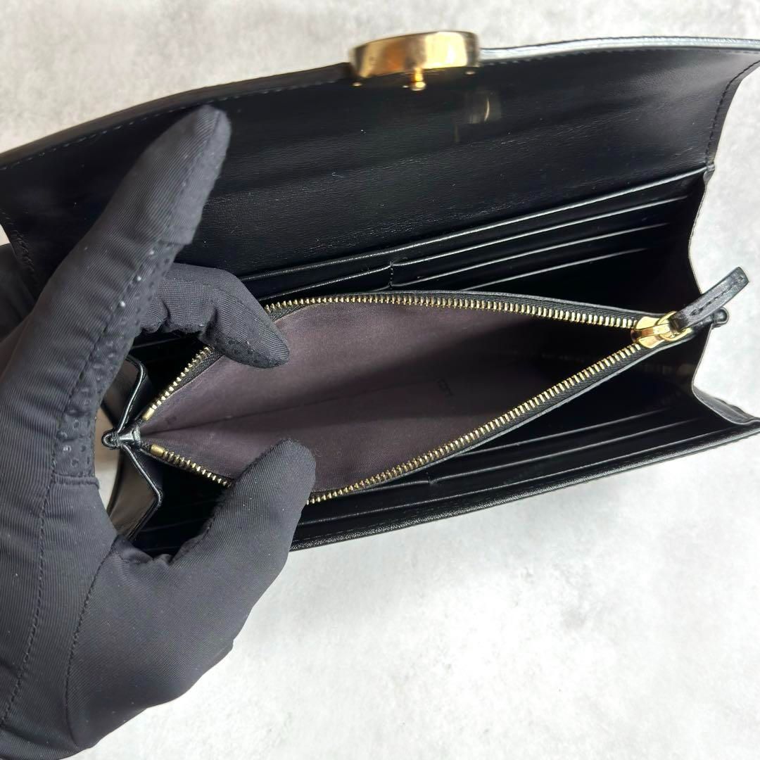 FENDI フェンディ / エフイズエンボスコンチネンタルウォレット ブラック FENDI フェンディ / エフイズエンボスコンチネンタルウォレット