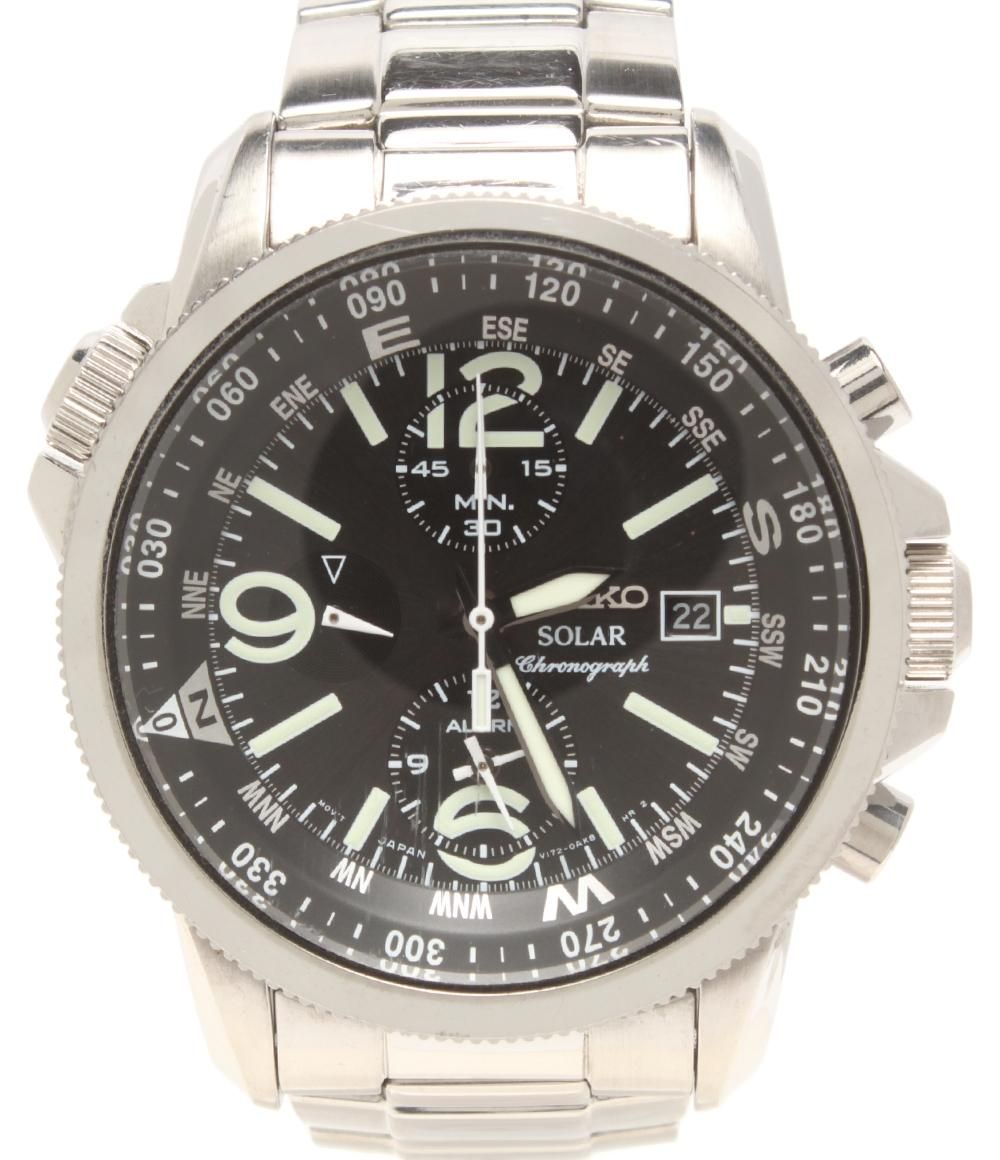 SEIKO ソーラー Chronograph 文字盤V172-0AP0 SEIKO ソーラー V172 