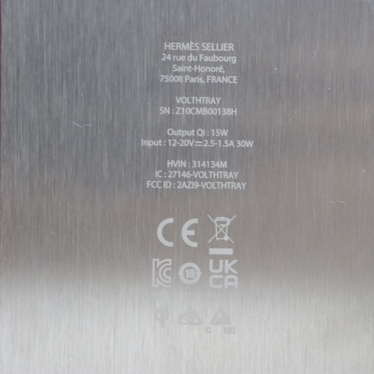 未使用品▽HERMES エルメス ヴィド・ポッシュ ワイヤレス充電器  