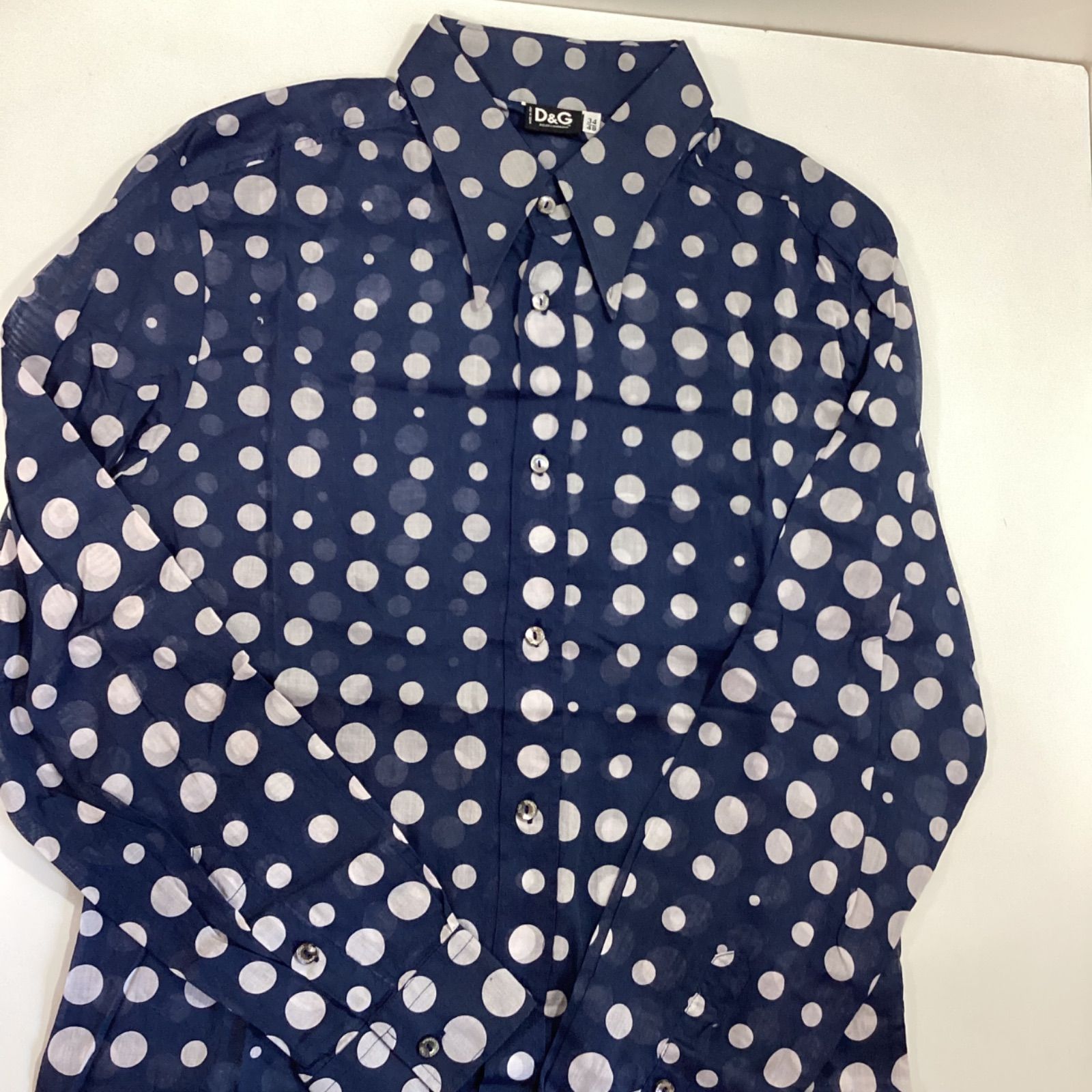 ドルチェ＆ガッバーナ　シースルー　ドレスシャツ　メンズ　イタリア製　Ｍ ドルチェ＆ガッバーナ DOLCE\u0026GABBANA メンズ トップス