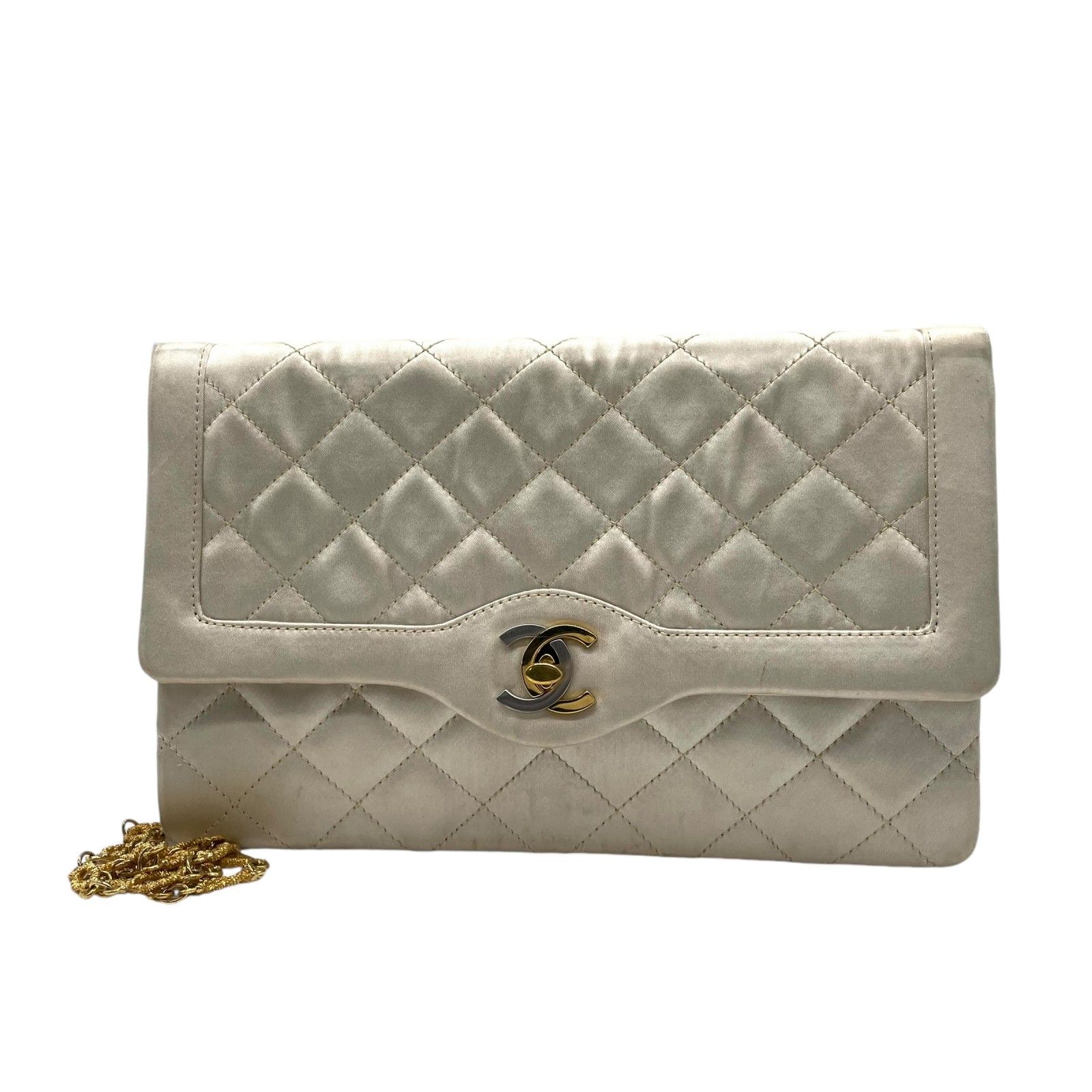 シャネル　マトラッセ　サテン　パリ限定　チェーン　ショルダーバッグ CHANEL - シャネル マトラッセ サテン パリ限定 チェーン