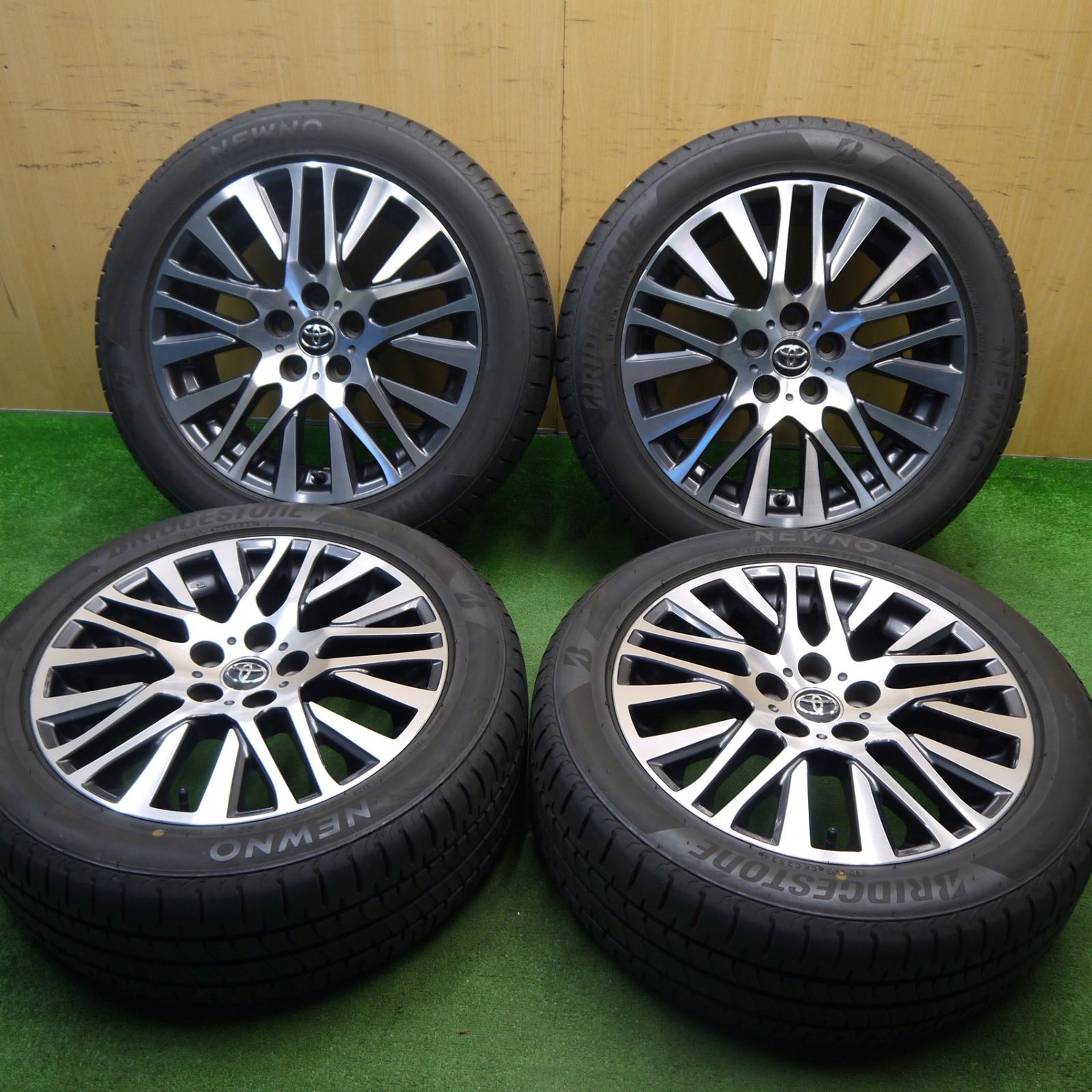 バリ溝 24年 9.5分 トヨタ 30系 ヴェルファイア アルファード SC ZG 純正 235|50R18 ブリヂストン NEWNO 18インチ PCD114.3|5H 5040707Hノ