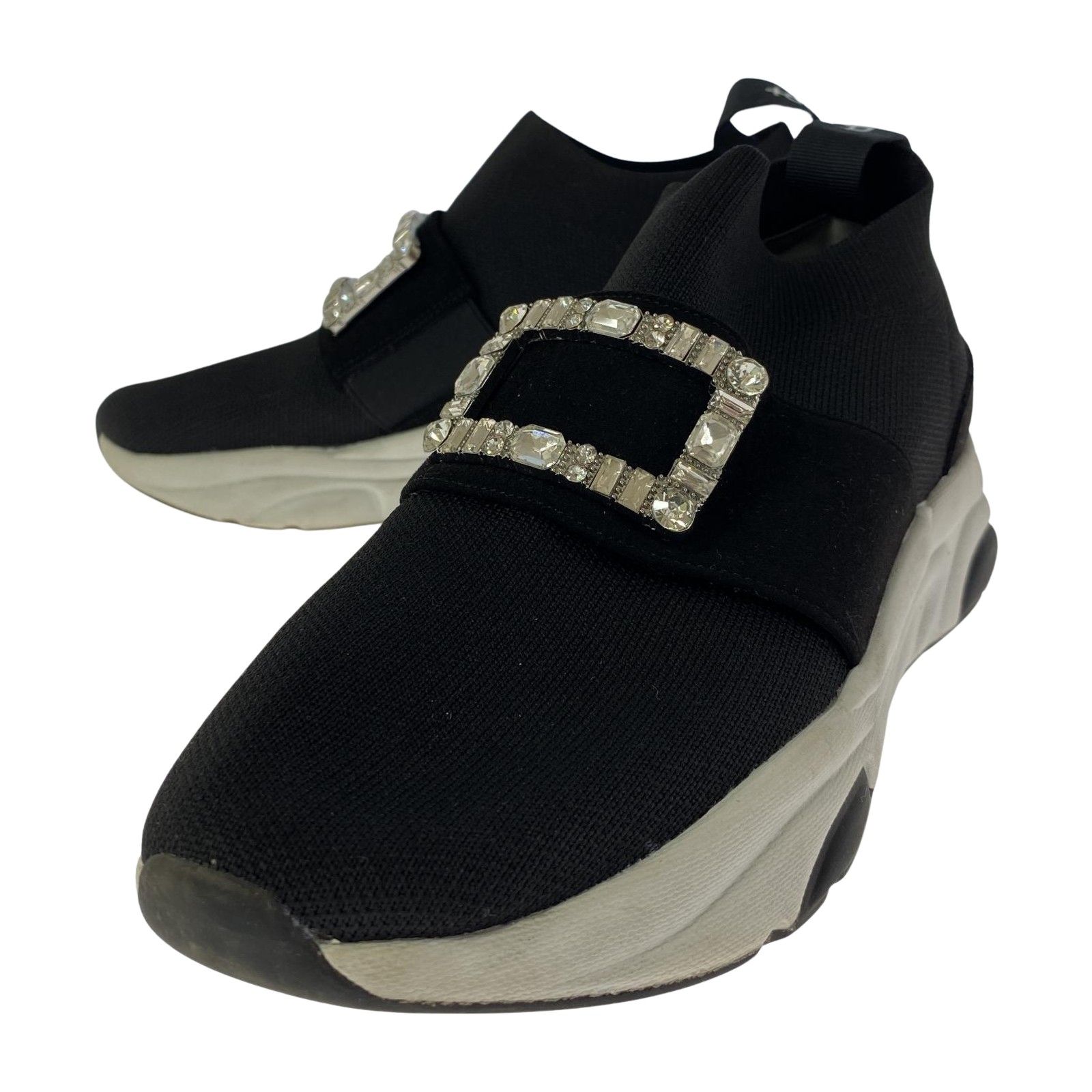 diana プラスダイアナ ビジュー プラットフォームスニーカー size25.5 
