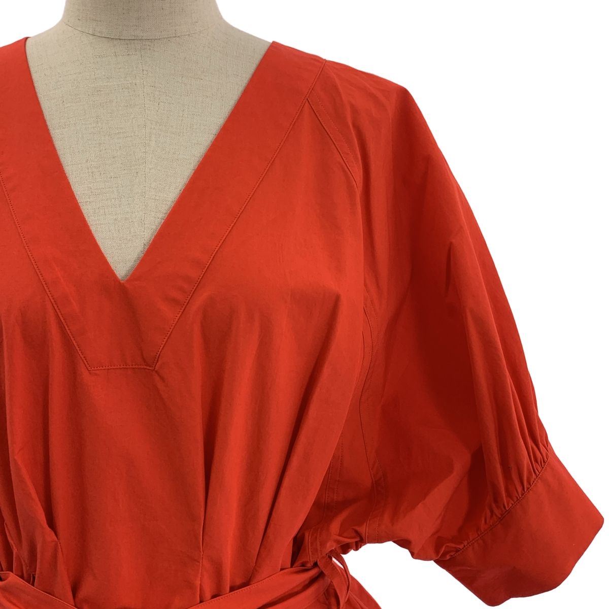 KANAKO SAKAI / カナコサカイ | 2023SS | コットン Vネック ギャザー  