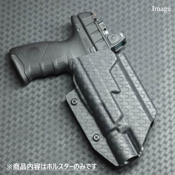 製造品 六七五 Beretta APX X300U ライト カイデックスホルスター 右用 Black Basket-Weave柄