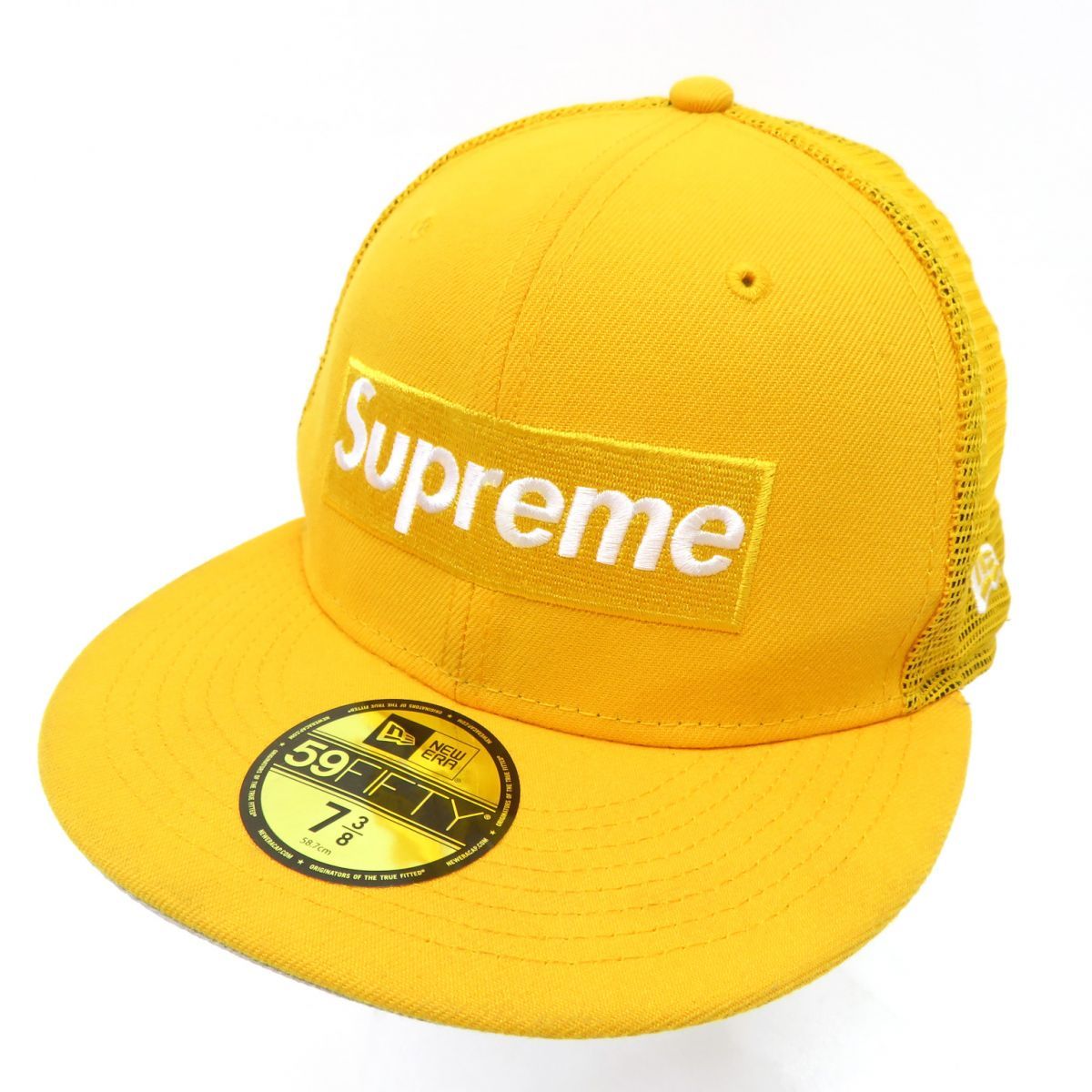 Supreme シュプリーム 22ss Box Logo Mesh Back New Era Cap ボックスロゴ メッシュバック ニューエラ  キャップ 帽子 サイズ7 3/8 ※中古