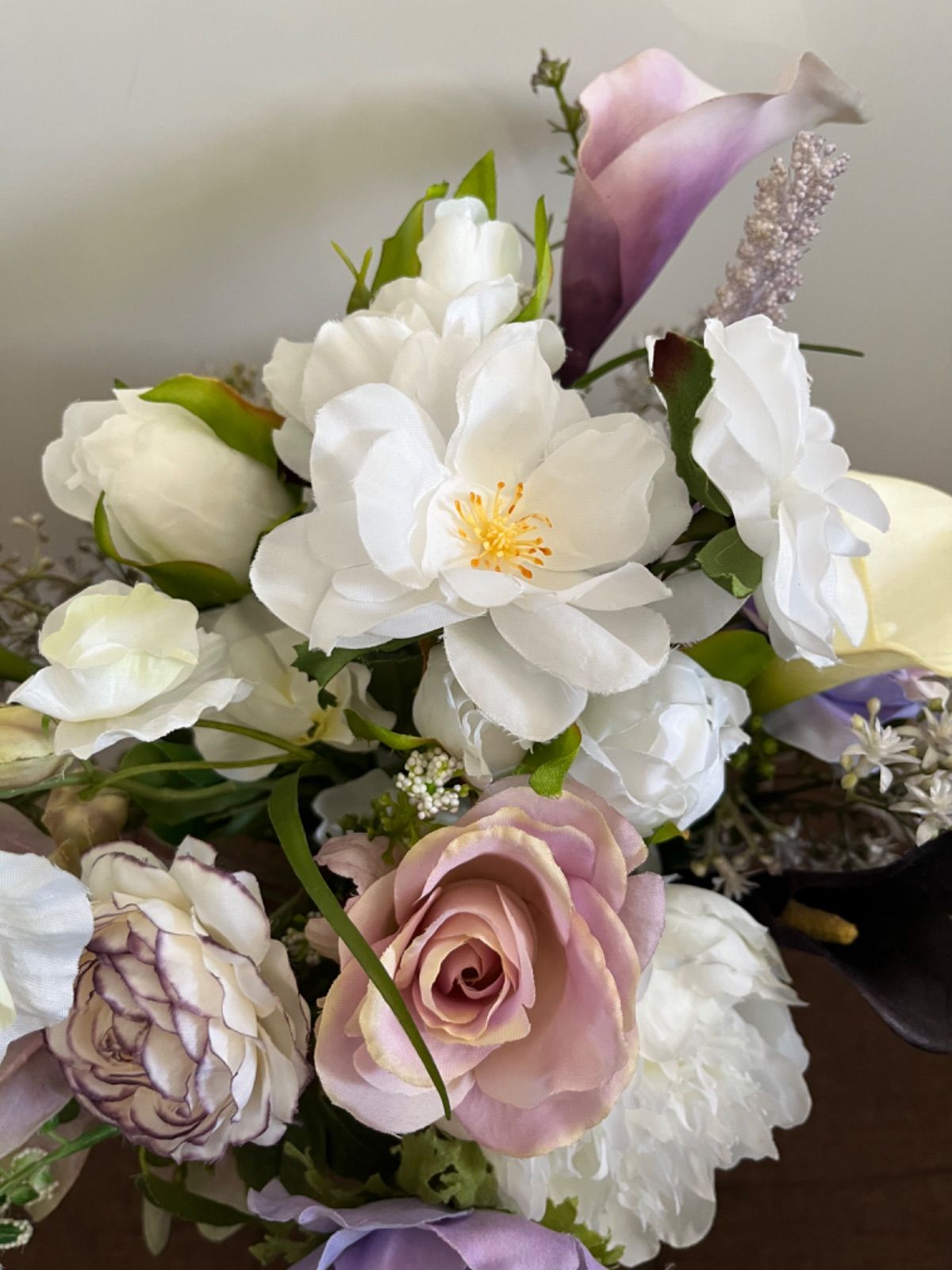 アーティシャルフラワークラッチブーケ クリアランス アーティ