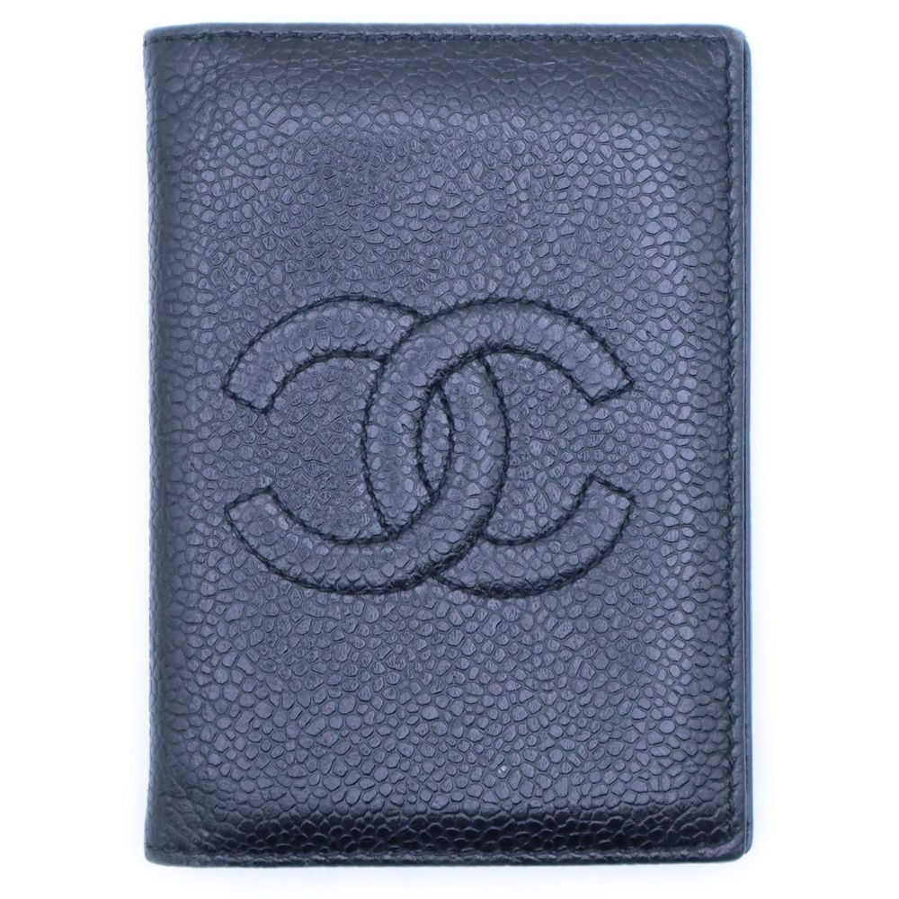 CHANEL シャネル ココマーク カードケース 名刺入れ ブラック キャビアスキン
