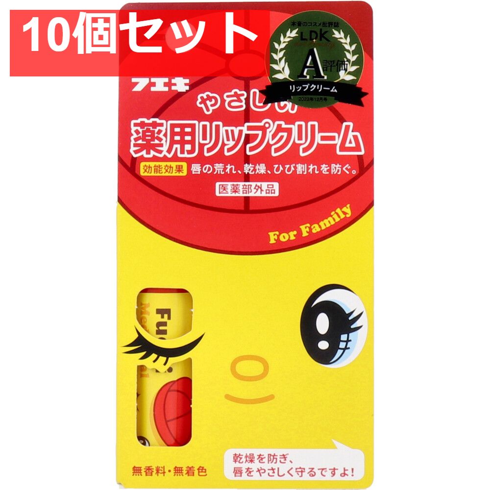 フエキ やさしい薬用リップクリーム 5g 10個セット まとめ売り