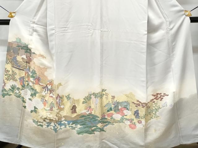 平和屋着物□豪華色留袖 作家物 洋子 寿光織 人物風景文 鴛鴦