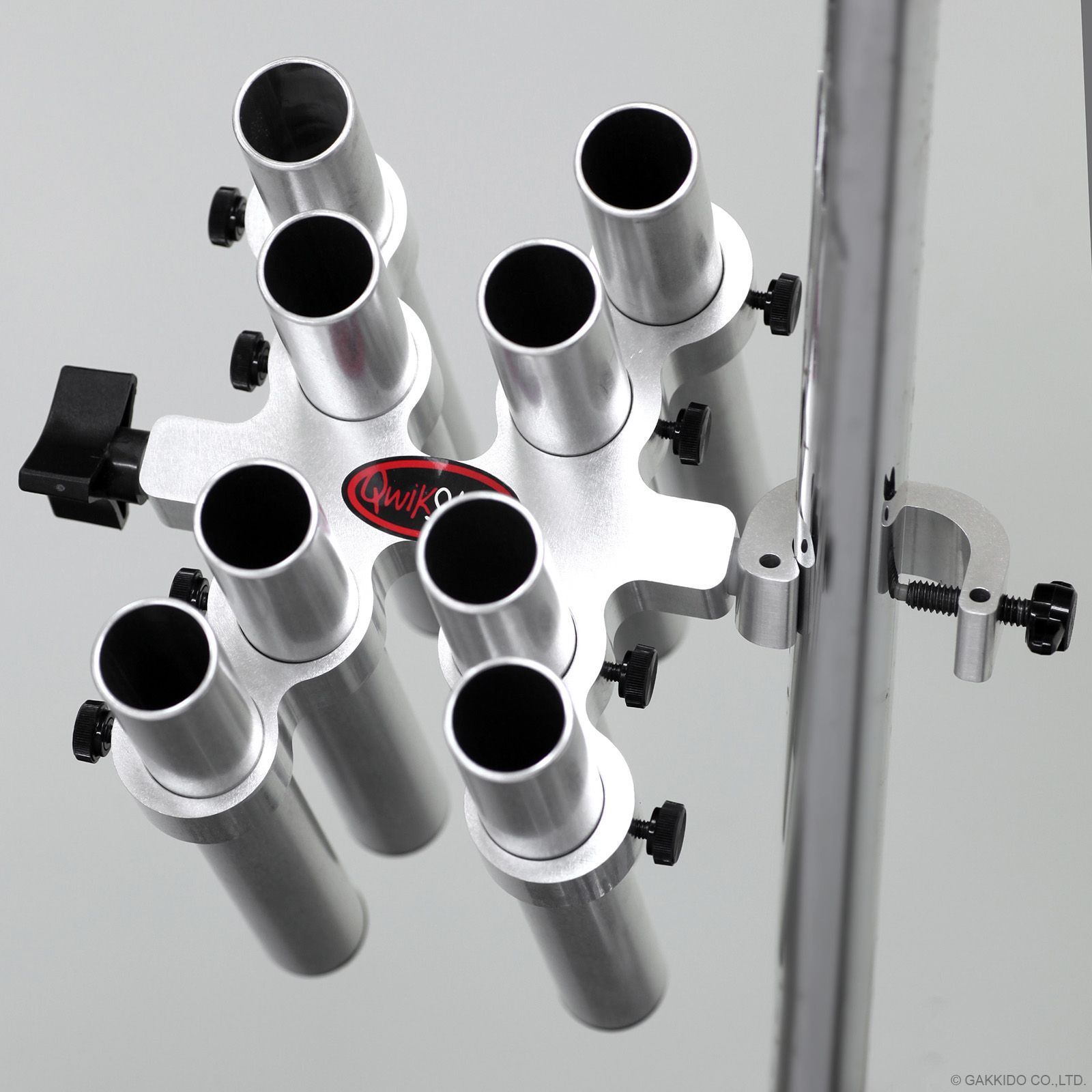 QwikStix Eight Stick H er 8スティックホルダー Large Clamp Mount Silver