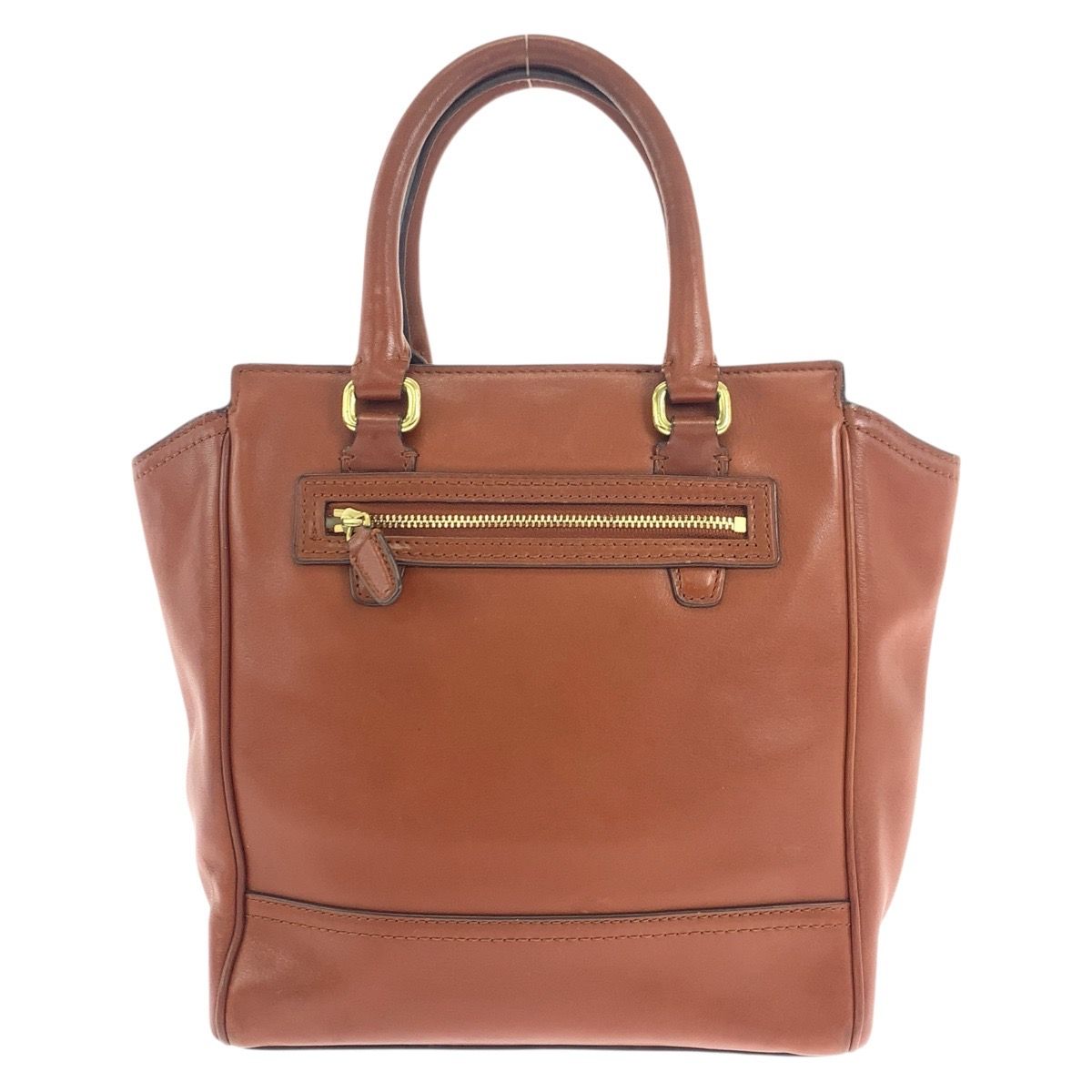 COACH コーチ タッセル ブラウン ゴールド金具 レザー トート