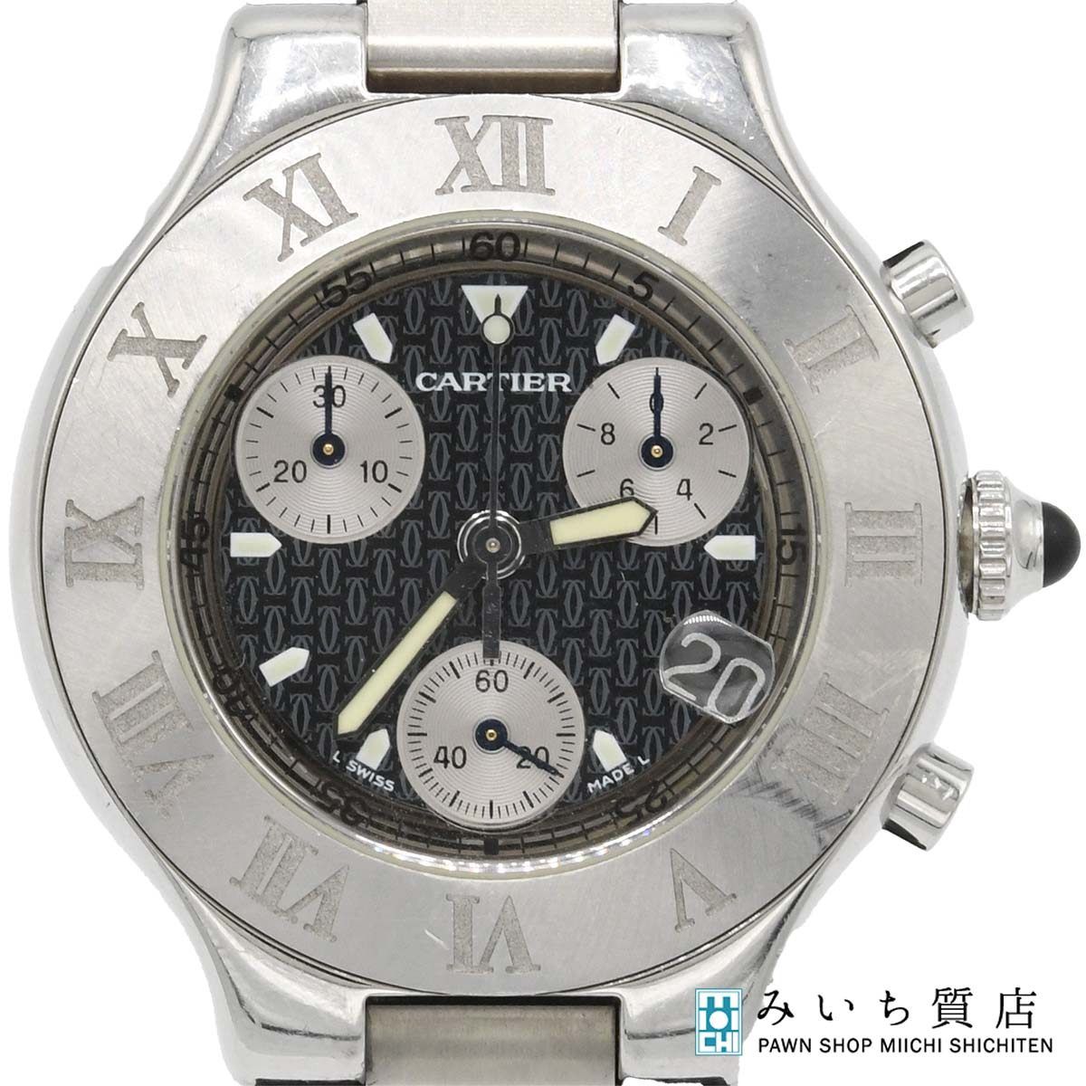 お*り様 Cartier カルティエ　クロノスカフ21 腕時計 稼働品 腕時計 稼働 Cartier カルティエ クロノスカフ21 クォーツ