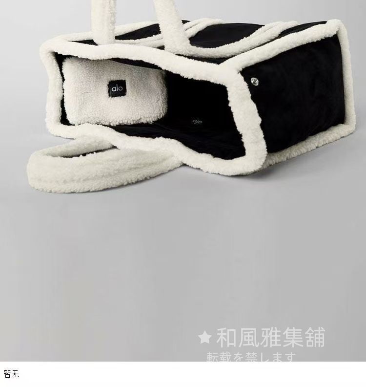 Alo Yoga アロヨガ ヨガバッグ トートバッグ A4収納可 ファー ジム  