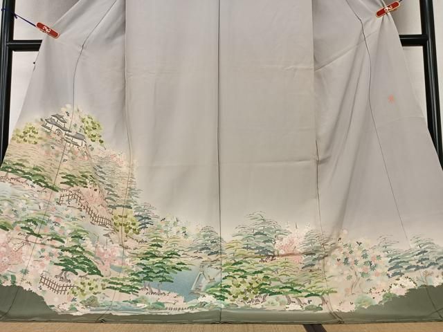 平和屋着物○本加賀友禅作家 東藤岳 色留袖 枝花文 暈