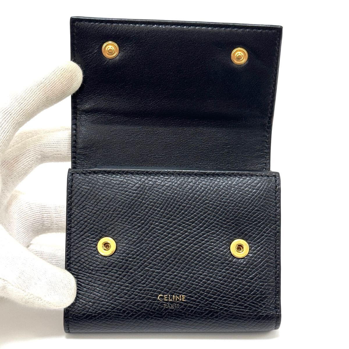celine スモール トリフォールドウォレット 三つ折り財布 セリーヌ