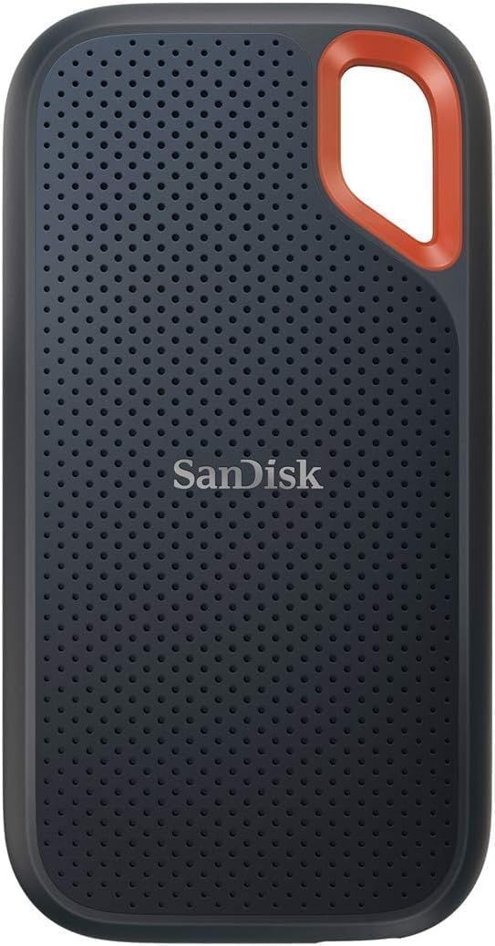 SanDisk SSD 外付け 1TB USB3.2Gen2 読出最大1050MB|秒 防滴防塵 SDSSDE61-1T00-GH25 エクストリーム ポータブルSSD V2 Win Mac PS4 PS5 エコパッケージ 5年保証