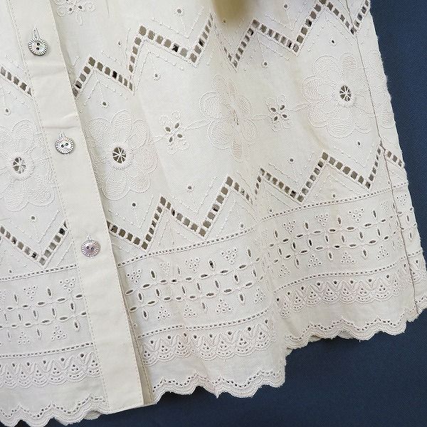 leilian - レリアン Leilian ☆コットン ペイズリー 花柄 半袖 シャツ 9 日本製 レリアン Leilian ☆コットン ペイズリー 花柄 半袖 シャツ 9
