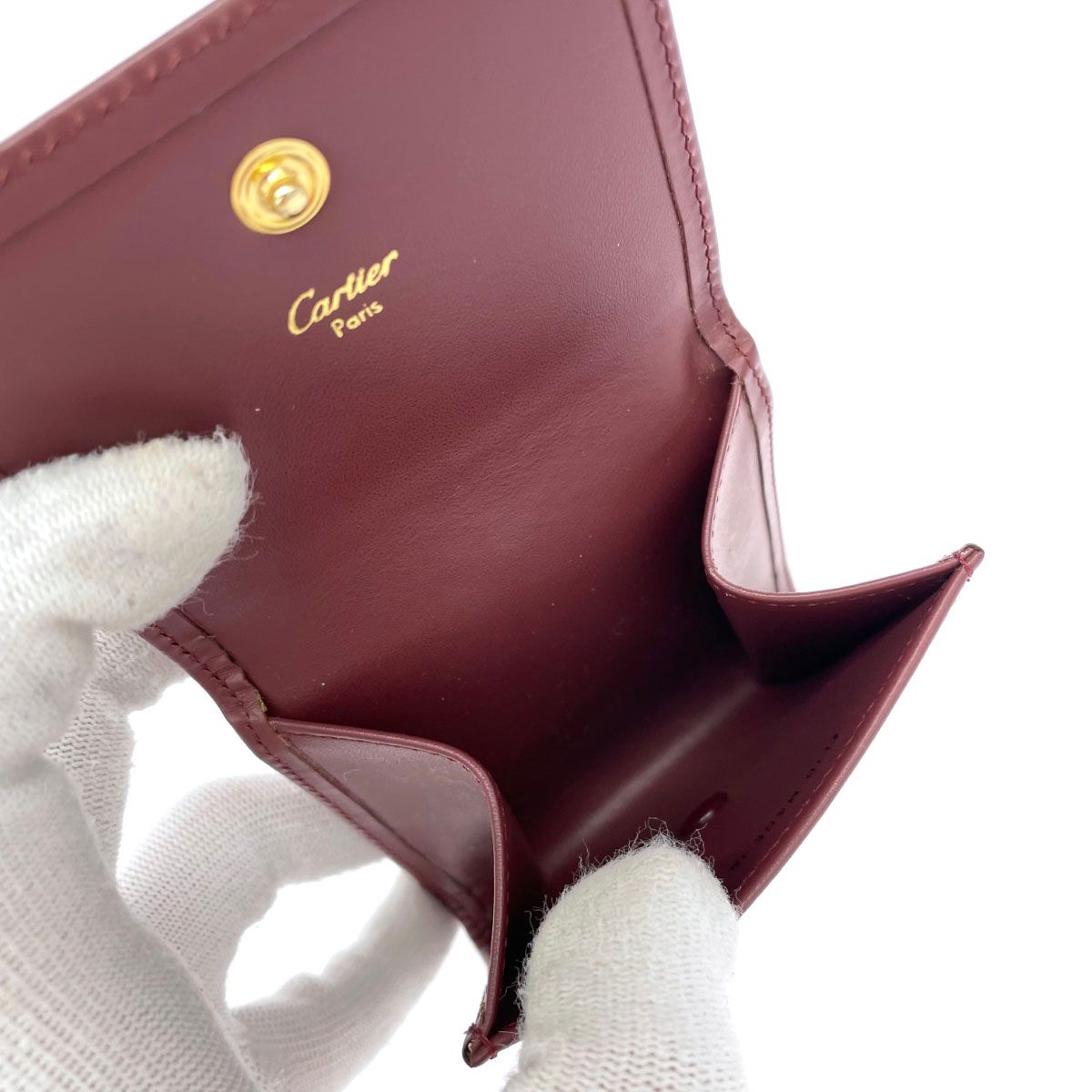 新品同様 CARTIER カルティエ コインケース マストライン