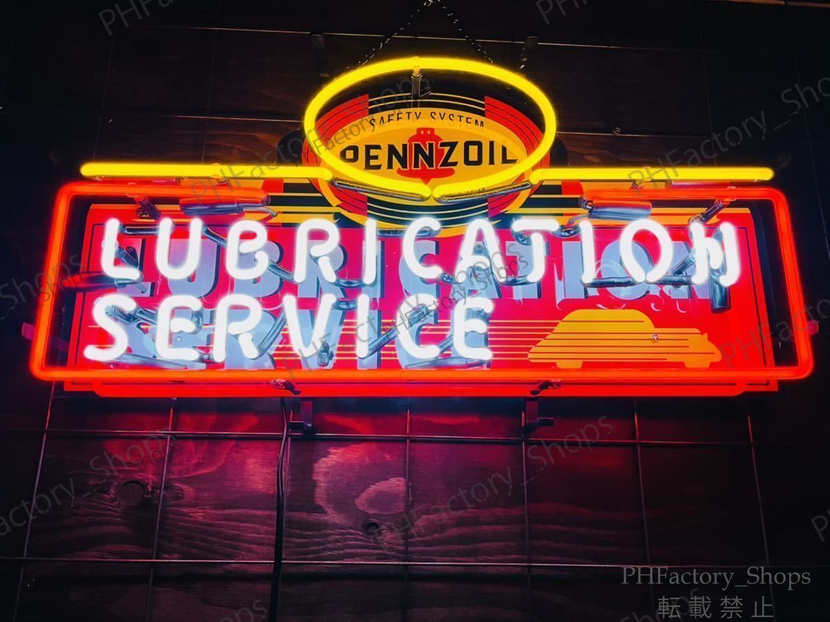 PENNZOIL オイル ネオン サイン 看板 ハーレー 世田谷ベース