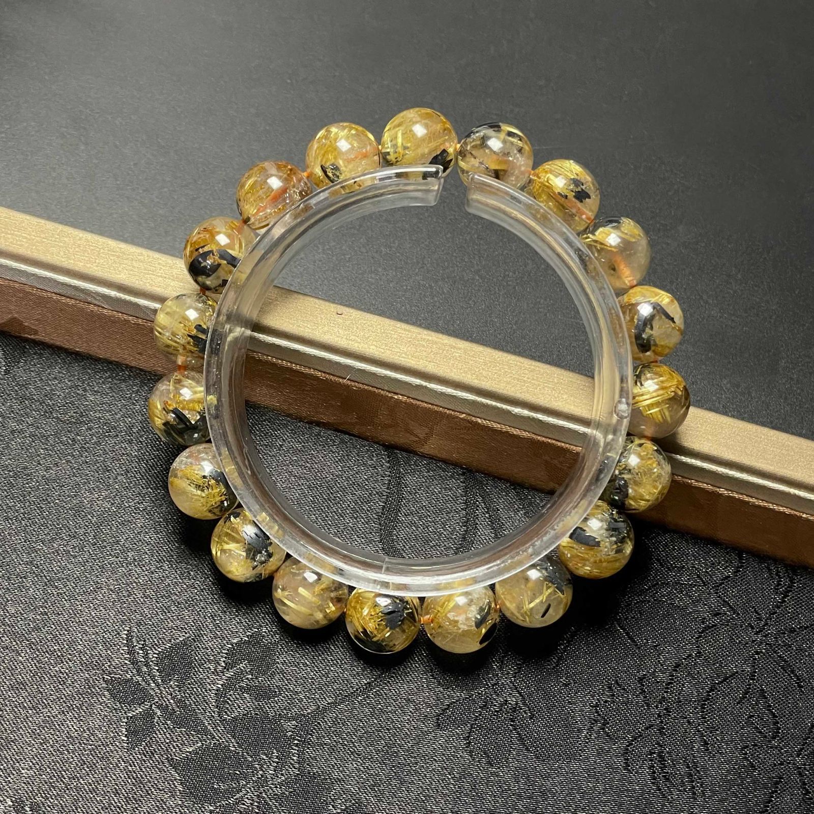 高品質！ゴールドタイチンルチルブレス♡約9㎜金運最近【新品未使用一点限り】 166385392.jpg?cmsp_timestamp=