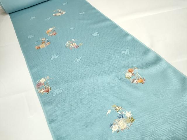 平和屋本店 上 創業460年 千總 小紋 反物 着尺 花丸文 松坂屋扱い ♥ DZAA11106kh5