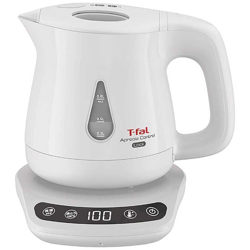 未開梱 T-fal 電気ケトル アプレシア ロック コントロール 0.8L KO8401JP ホワイト