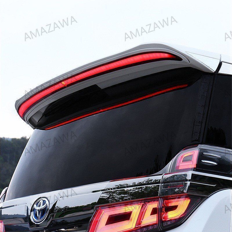 トヨタ アルファード ヴェルファイア 30系 流れるLED付 リアスポイラー 2色選択