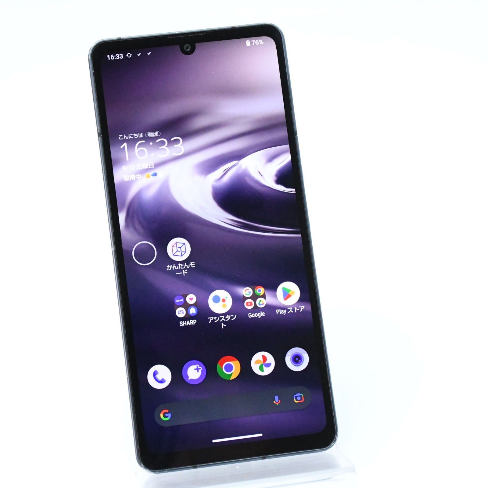 液晶美品＊電池良好】au SIMフリー AQUOS sense6 SHG05 ブラック