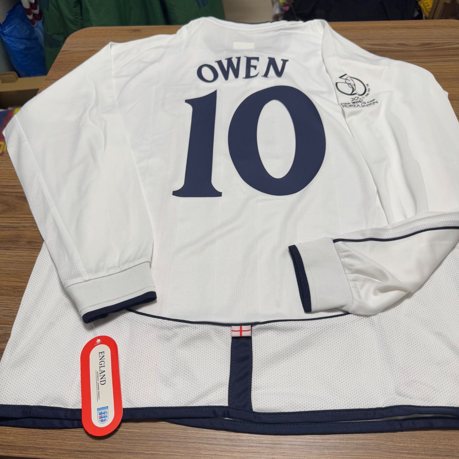 オーウェン イングランド代表 長袖 ワールドカップ ユニフォーム