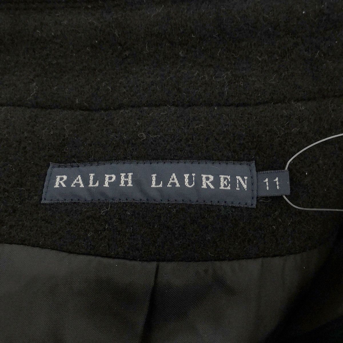 RALPH LAUREN ラルフローレン ウールカシミヤPコート  ブラック 11