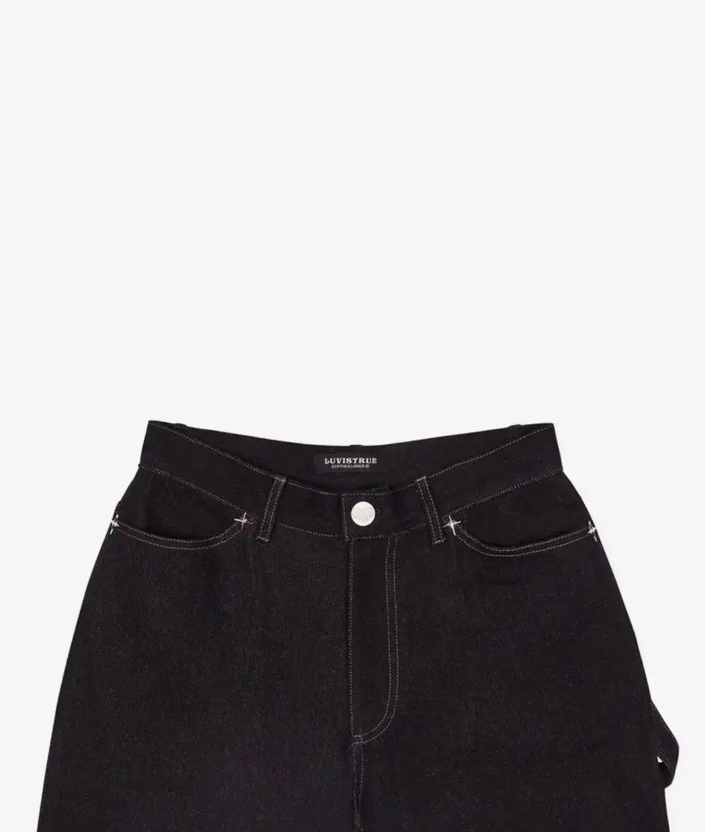 LUVISTRUE(ラブイズトゥルー) CH TUCK BOOTSCUT PANTS ( BLACK