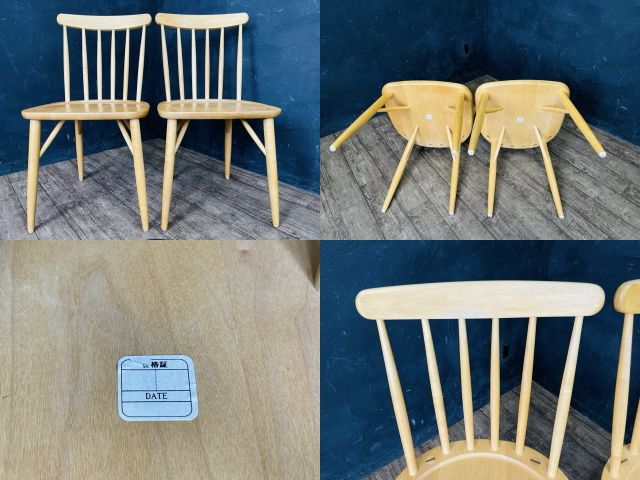 ミキモク mikimoku ダイニングチェアレトロ ヴィンテージ 2脚セット