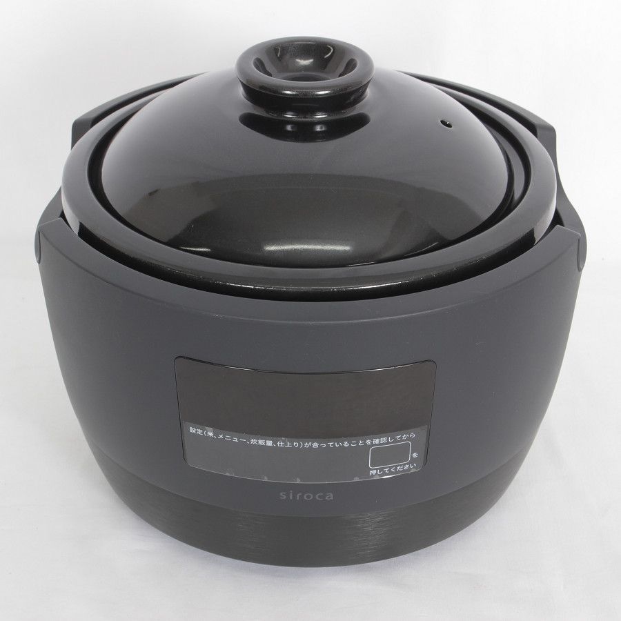 シロカかまどさん未使用品SR-E111ブラックスマホ/家電/カメラ - 炊飯器