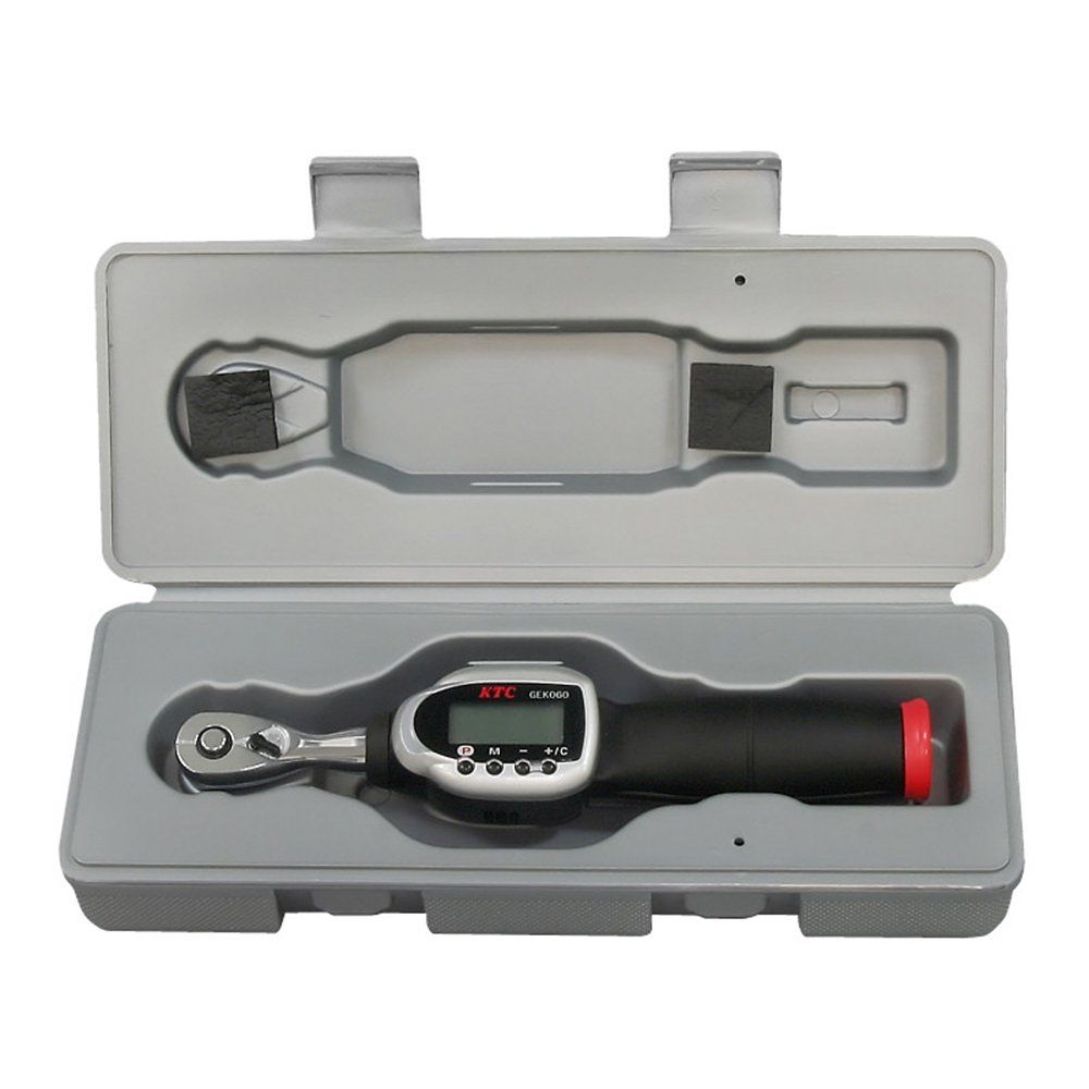京都機械工具 KTC デジラチェ 9.5sq 小トルクタイプ GEK030-C3A グレー|ブラック|レッド 単品 調整範囲 2~30N m 差込角 mm 9.5