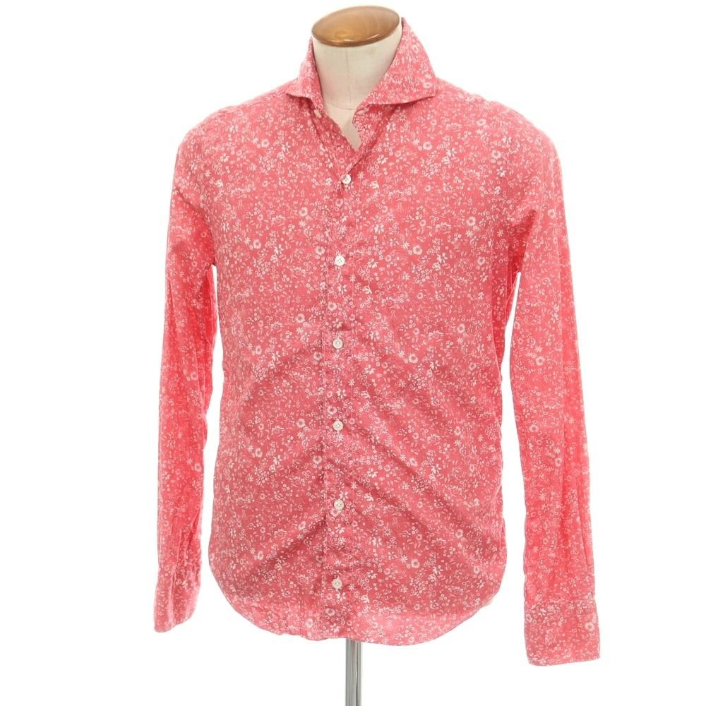 フィナモレ/FINAMORE ホリゾンタルカラーコットンフラワーシャツ 小花