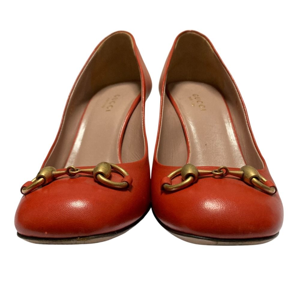 美品 GUCCI グッチ ホースビット レザー パンプス 36 23cm相当