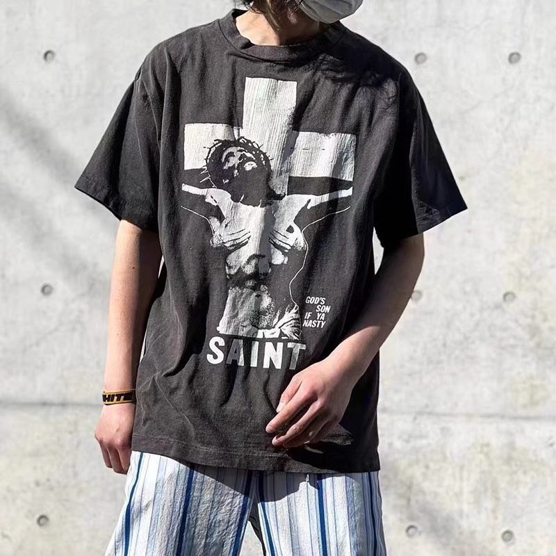 新品 Saint Michael   プリントTシャツ 男女兼用4