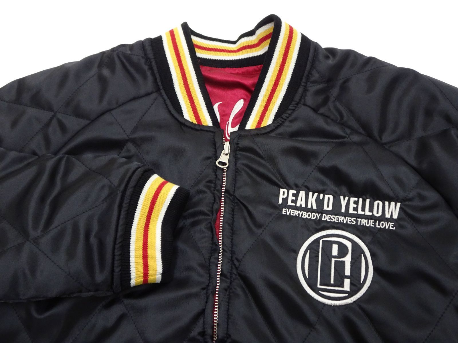 ピークドイエロー スカジャン Peakd Yellow リバーシブル スーベニア