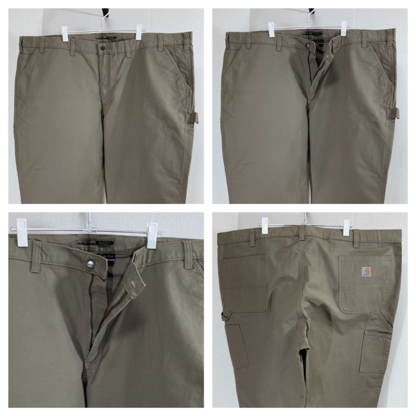 【00s carhartt】ダック生地　ペインターパンツ　極太　ワイド　古着 00年代 Carhartt カーハート ダック地 ダブルニー ペインター