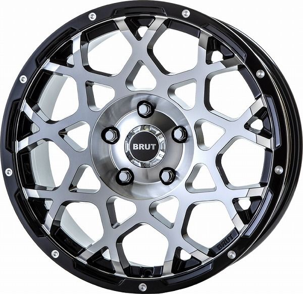 BRUT BR-55 ホイール ミルドマシンブラック 18インチ×8.0J ＋40 5H114.3