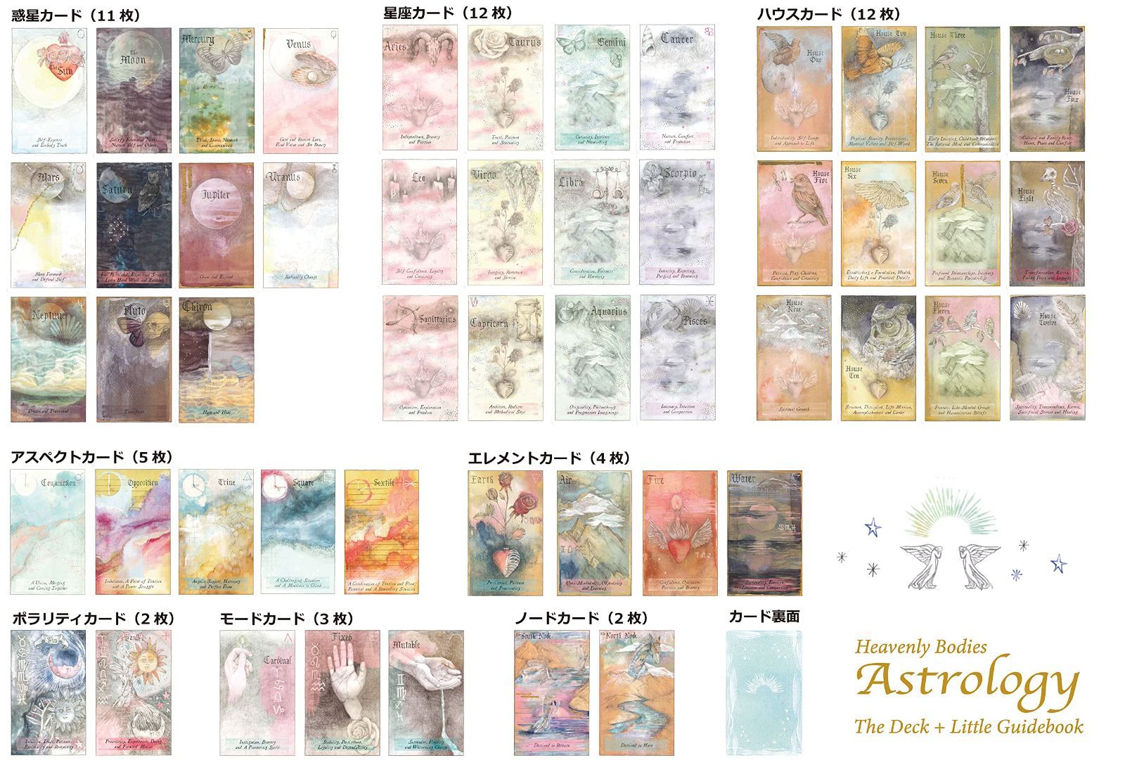 ヘヴンリー ボディーズ アストロロジー とても美しいカードが添えられたコンパクトな天体占星術ガイドブック 日本語版 ガーデニング 人文 
