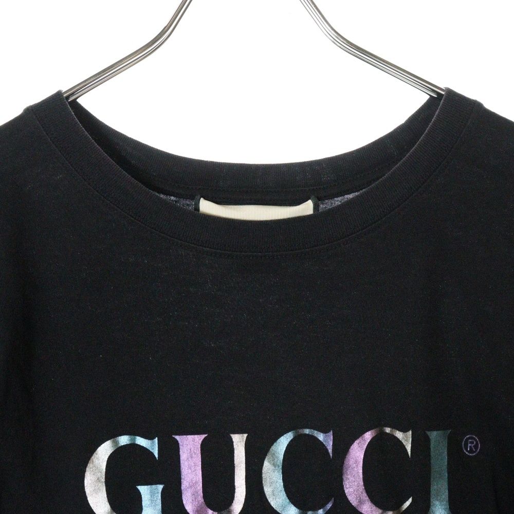 GUCCI (グッチ) GG フロントロゴプリント クルーネック 半袖T