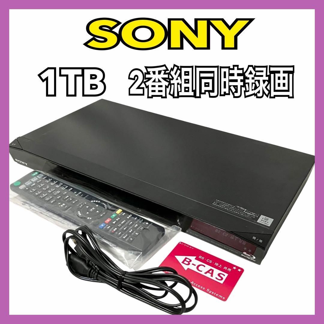 SONY 2番組同時録画 1TB ブルーレイレコーダー BDZ-EW1100 ブラック ソニー 2チューナー ブルーレイ Blu-ray