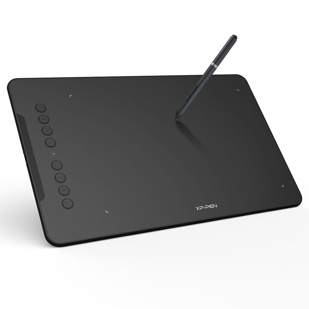 【新着商品】お絵かきソフトウェア付き 板タブ イラスト ペンタブレット 初心者 エクスプレスキー8個 10x6.25インチ Windows Decoシリーズ Mac対応 ペンタブ Deco01 XPPen