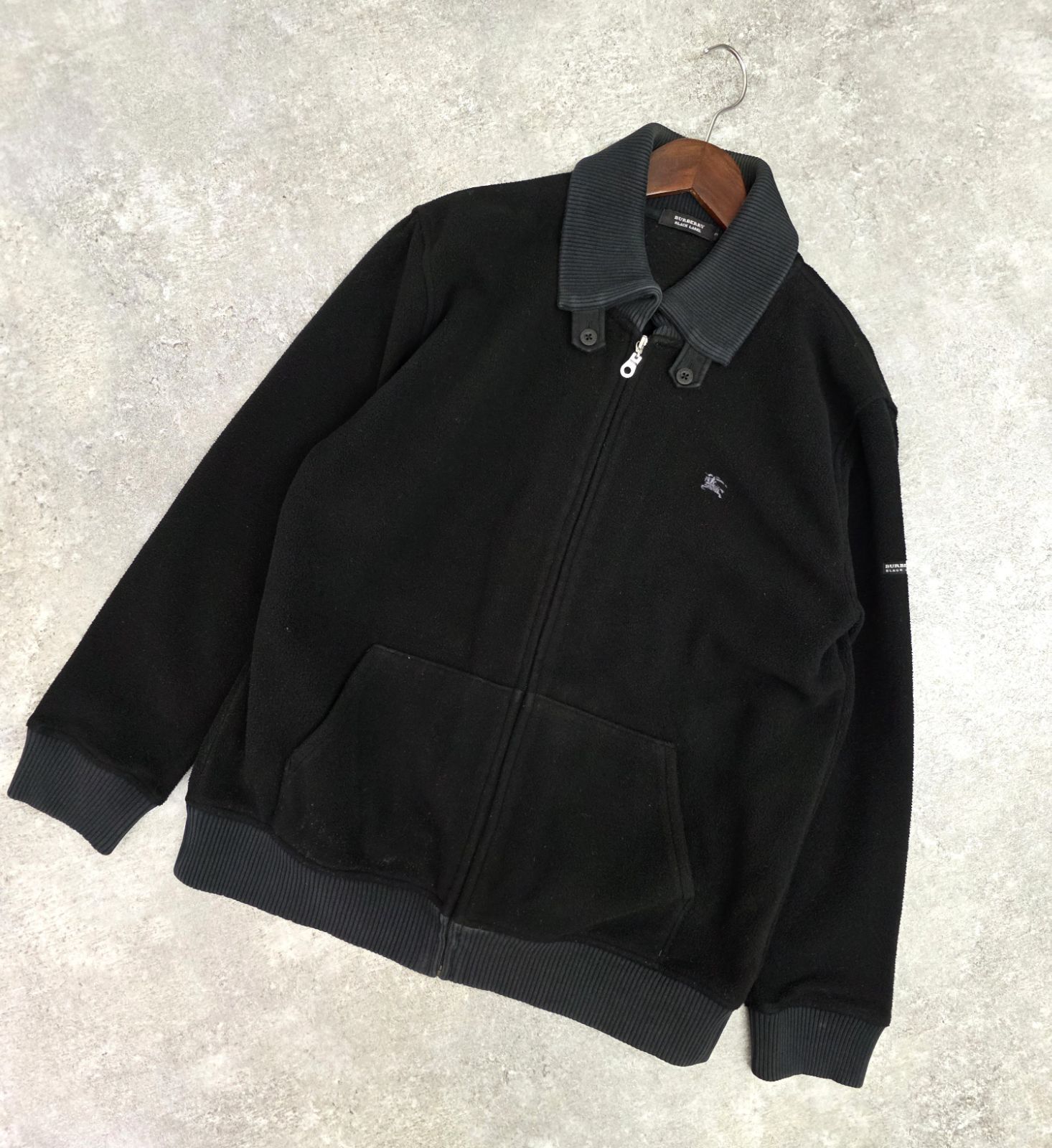 バーバリーブラックレーベル フリースジップジャケット ノバチェック 2