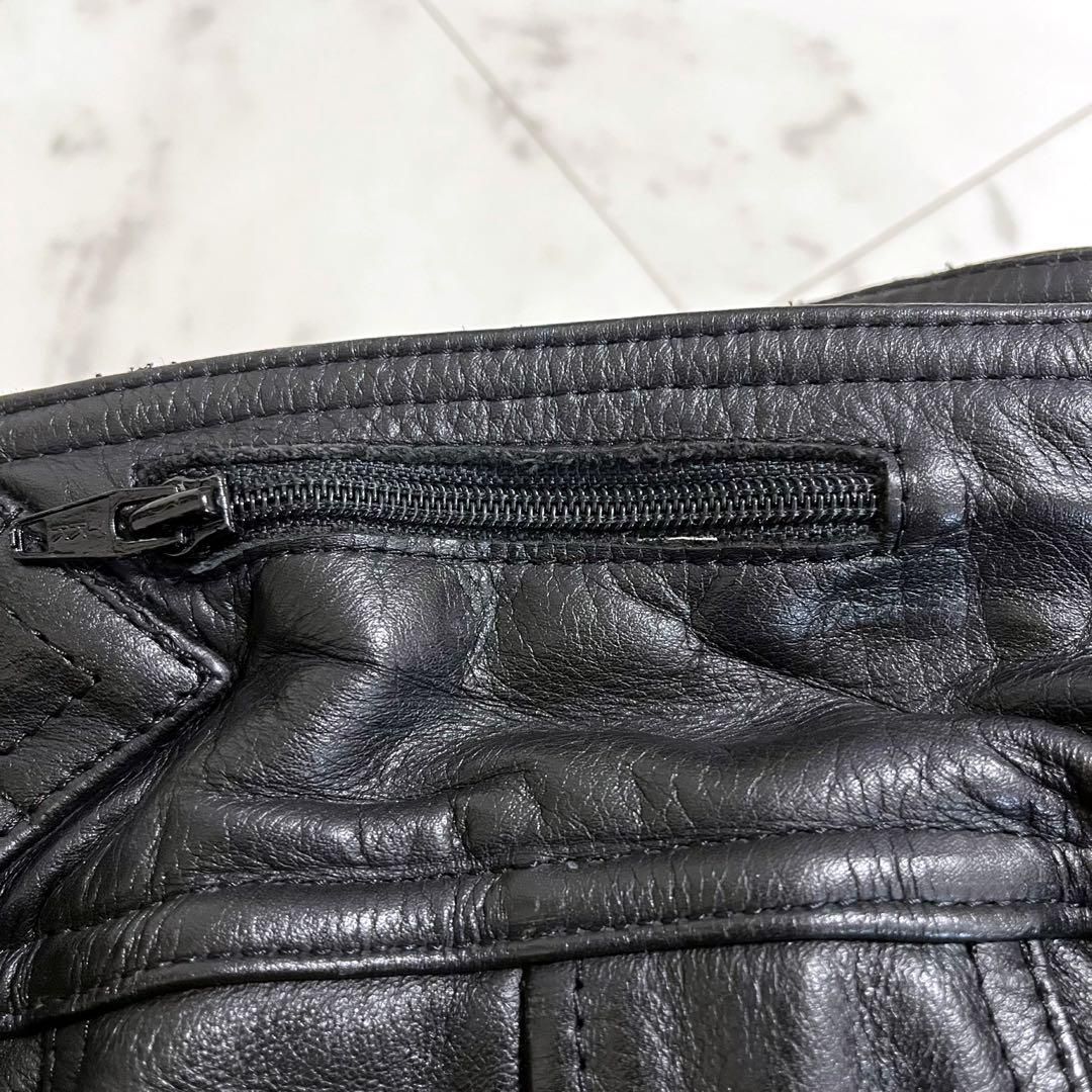 KADOYA LEATHER レザーパンツ バイク ツーリング カドヤ ブラック FFCRYSTALESIA_COM