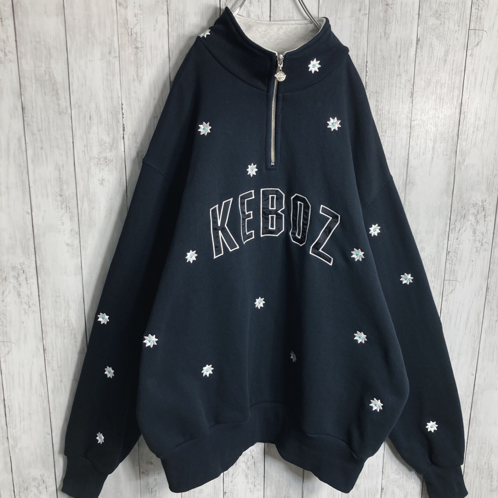 Keboz パーカー刺繍 入手困難 美品 KEBOZ パーカー入手困難 刺繍